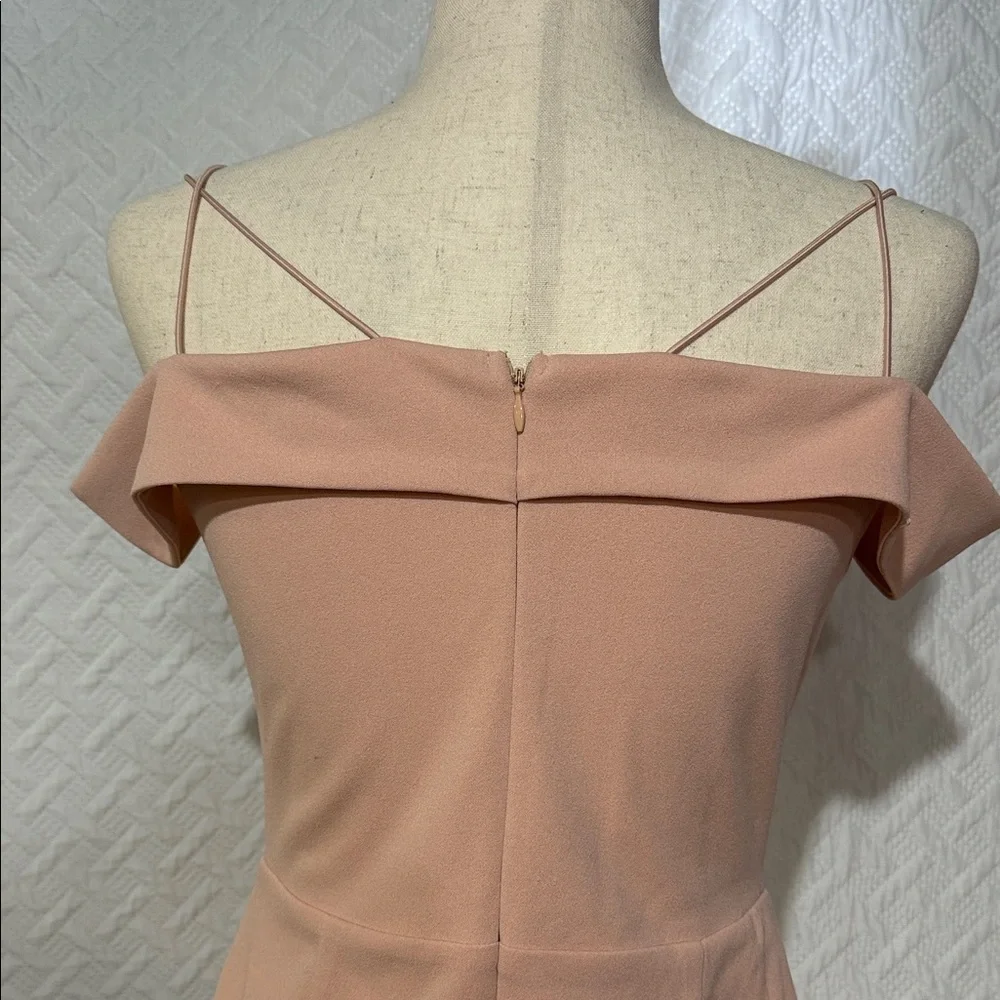 Lulu's Blush Pink Off-Shoulder Mini Dress - Picture 4 of 5